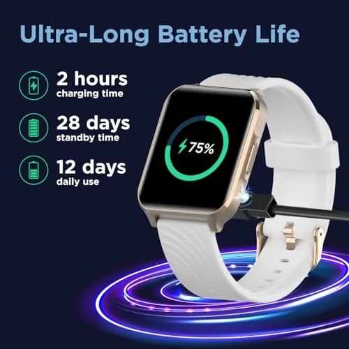 Motorola Moto Watch 70 - Health & Fitness Bluetooth Smartwatch 1.69" LCD Rose Gold | Advanced Health Features thumbnail 3