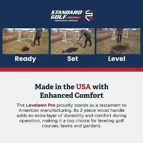 Standard Golf Levelawn Pro - 36" Lawn Leveling Rake | Made in the USA for Perfect Grass thumbnail 6