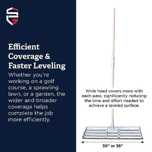 Standard Golf Levelawn Pro - 36" Lawn Leveling Rake | Made in the USA for Perfect Grass thumbnail 2