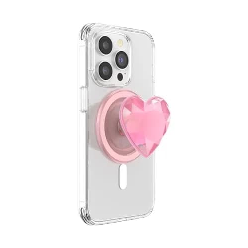PopSockets Phone Grip for MagSafe Dichroic Heart | Magnetic Magnetic Holder- Secure, Stylish, Compatible with iPhone 12+ thumbnail 1