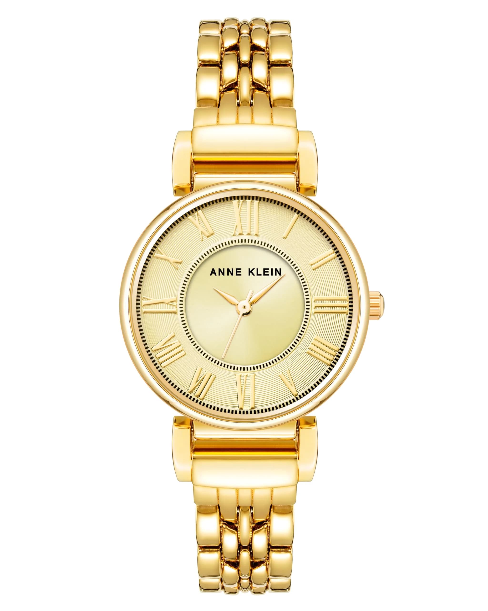 Anne Klein Women's Gold-Tone Crystal Accented Bracelet Watch 30mm - main product image