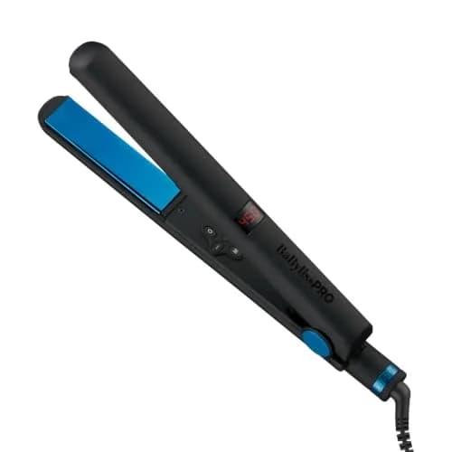 BaBylissPRO Digital Ionic 1 in. Titanium Flat Iron Hair Straightener | 450°F Heat, All-Directional Floating Plates, Dual Voltage thumbnail 1
