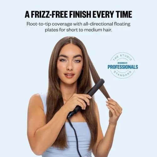 BaBylissPRO Digital Ionic 1 in. Titanium Flat Iron Hair Straightener | 450°F Heat, All-Directional Floating Plates, Dual Voltage thumbnail 2