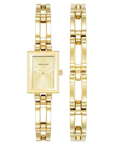 Anne Klein Women's Bracelet Watch Set | Gold-tone, 16.5mm Dial, Classic Style thumbnail 1