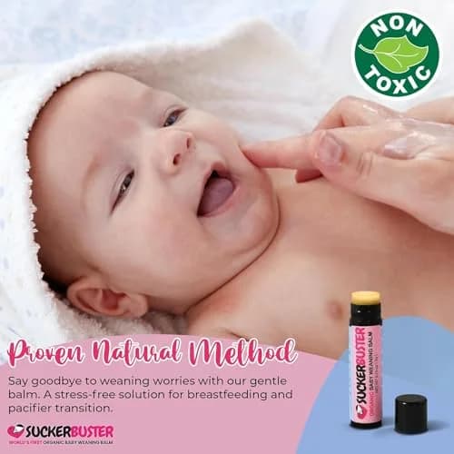 Suckerbuster Organic Baby Weaning Balm Stick 0.2ml (0.10 Fl Oz) | Gentle Weaning for Mothers & Babies thumbnail 5