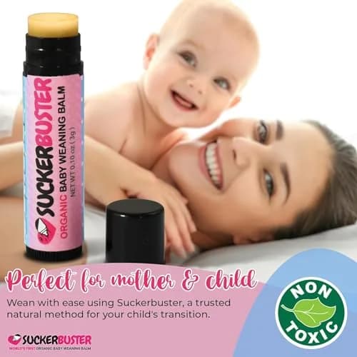 Suckerbuster Organic Baby Weaning Balm Stick 0.2ml (0.10 Fl Oz) | Gentle Weaning for Mothers & Babies thumbnail 7