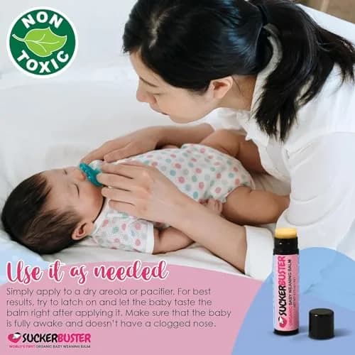 Suckerbuster Organic Baby Weaning Balm Stick 0.2ml (0.10 Fl Oz) | Gentle Weaning for Mothers & Babies thumbnail 9