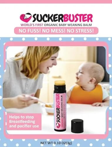 Suckerbuster Organic Baby Weaning Balm Stick 0.2ml (0.10 Fl Oz) | Gentle Weaning for Mothers & Babies thumbnail 3