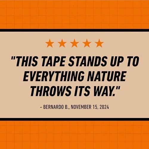 Gorilla All Weather Duct Tape, Black, 1.88" x 25 yd (25 Rolls) | UV & Temperature Resistant Waterproof Tape thumbnail 8