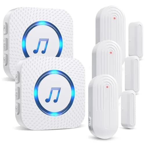 SanJie Door Chime Alarm When Open for Kids Safety, Home and Business | Wireless Entry Alert with 26 Ringtones thumbnail 1