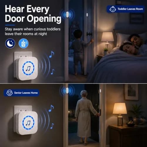 SanJie Door Chime Alarm When Open for Kids Safety, Home and Business | Wireless Entry Alert with 26 Ringtones thumbnail 8