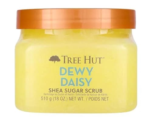 Tree Hut Shea Sugar Scrub, Dewy Daisy, 18 oz | Exfoliating & Nourishing Body Treatment thumbnail 1