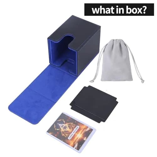 AFIING Commander Deck Box for 100 Double Sleeved Cards | Fits MTG EDH TCG with Side Window & Dividers thumbnail 4