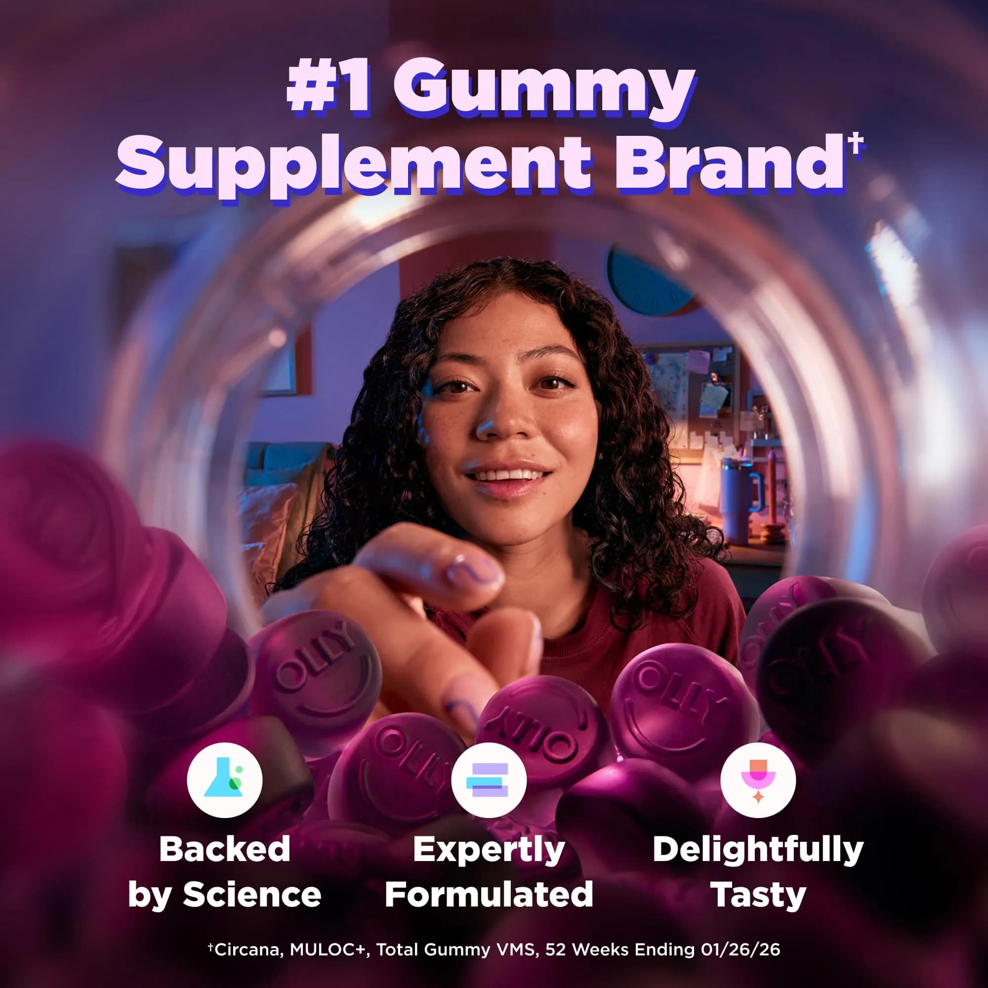 OLLY Sleep Gummy Blackberry Zen 90 Count | Melatonin & L-Theanine for Sleep Support - view 8