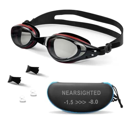 AIKOTOO Shortsighted Swimming Goggles -4.0 | Anti-Fog & UV Protection for Adults & Youth thumbnail 1
