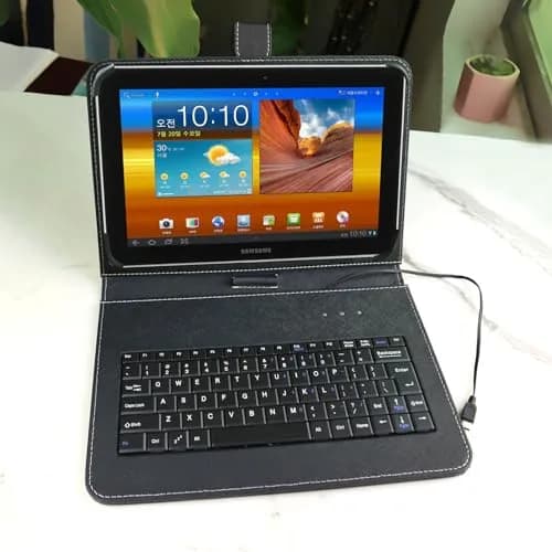 ENJOY-UNIQUE Black QWERTY Keyboard Case for 9.7-11 inch Tablets | USB-C Port, PU Leather, Universal Fit thumbnail 2