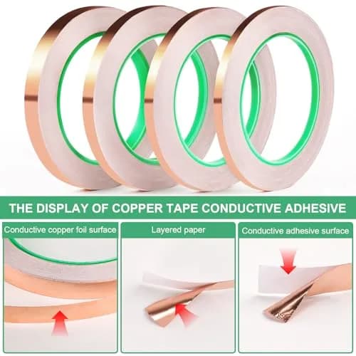 LOVIMAG Copper Foil Tape 25mm (0.98 Inch) x 82.5ft | High Conductivity Industrial Adhesive Tape thumbnail 4