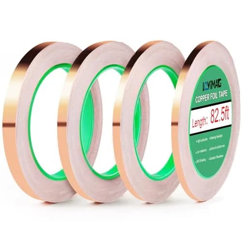 LOVIMAG Copper Foil Tape 25mm (0.98 Inch) x 82.5ft | High Conductivity Industrial Adhesive Tape thumbnail 1