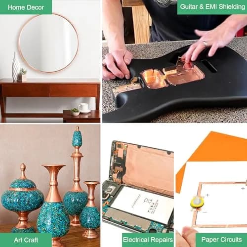 LOVIMAG Copper Foil Tape 25mm (0.98 Inch) x 82.5ft | High Conductivity Industrial Adhesive Tape thumbnail 2