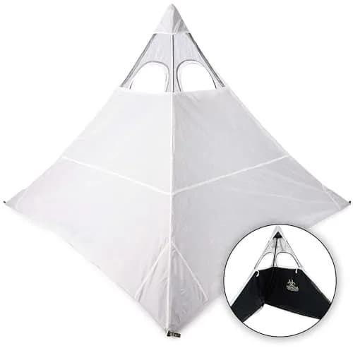 Nukem Snow Cover for Hunting Blinds - Solid White | Non-UV Reflective Material with Stubble Straps thumbnail 1