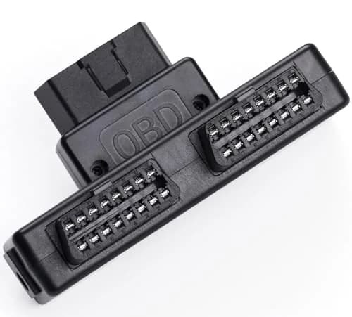 bbfly B33 OBD2 Splitter 1 Male to 2 Female J1962 Adapter with Rotatable Port | 12V 5A DC Connector thumbnail 3