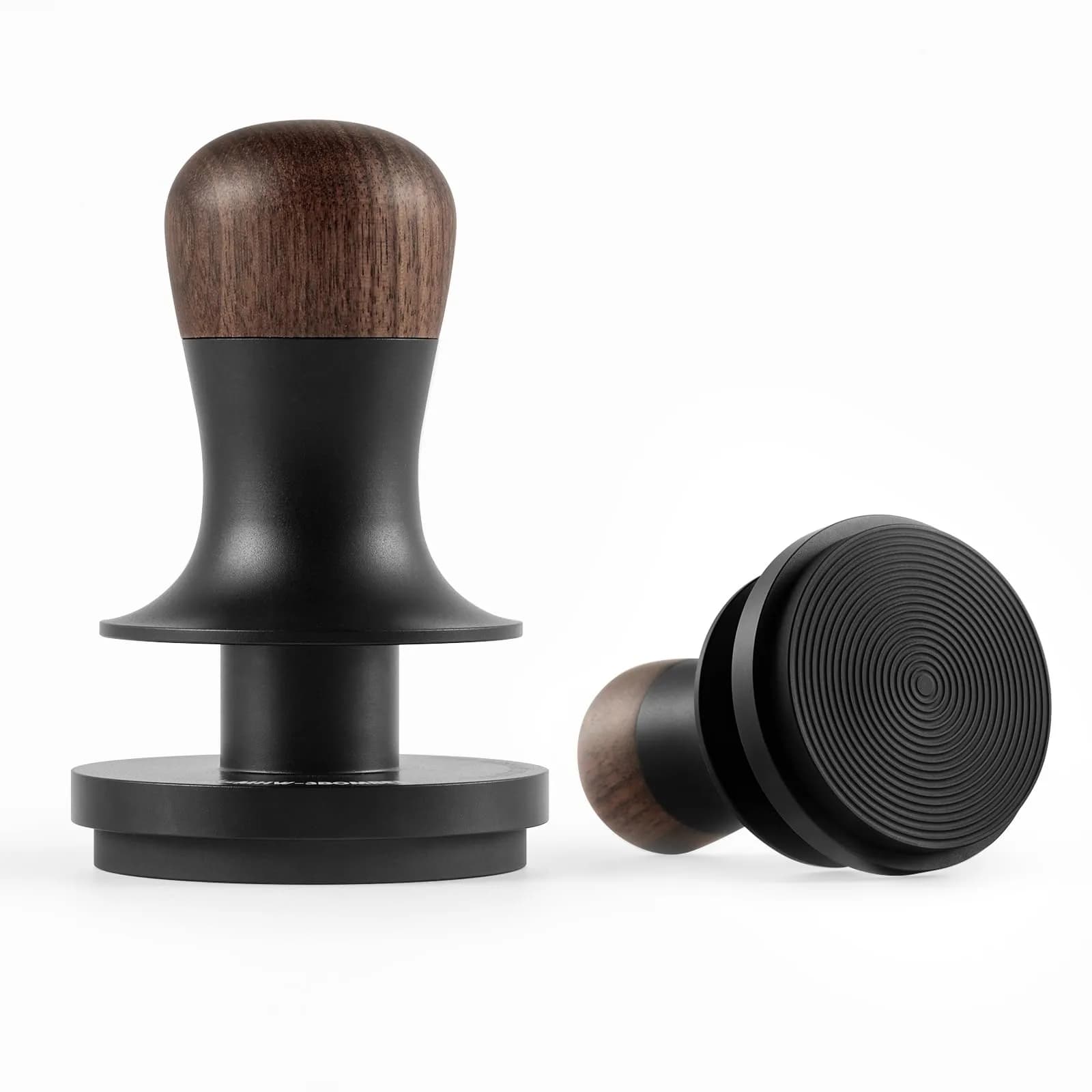 MHW-3BOMBER 53.35mm Espresso Coffee Tamper with Three Spring Loaded Calibrated Espresso Tamper 30lbs | Titanium Coating Black — Titanium Black Ripple Base