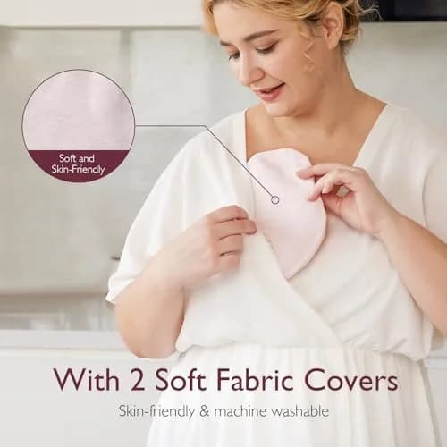 Momcozy Larger Breast Therapy Packs, Hot & Cold Gel Pads with Covers, 2 Count | Essential for Breastfeeding & Postpartum Recovery thumbnail 5