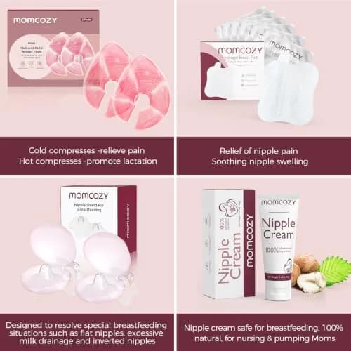 Momcozy Larger Breast Therapy Packs, Hot & Cold Gel Pads with Covers, 2 Count | Essential for Breastfeeding & Postpartum Recovery thumbnail 6