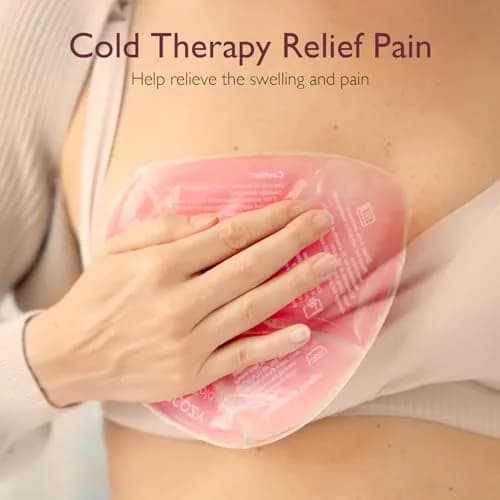 Momcozy Larger Breast Therapy Packs, Hot & Cold Gel Pads with Covers, 2 Count | Essential for Breastfeeding & Postpartum Recovery thumbnail 3