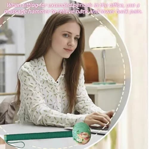 APSWUDR Manual Back Massager Hammer with Mugwort Essence | 25.9 cm (10.24 in) Length, 8.9 cm (3.5 in) Diameter thumbnail 6