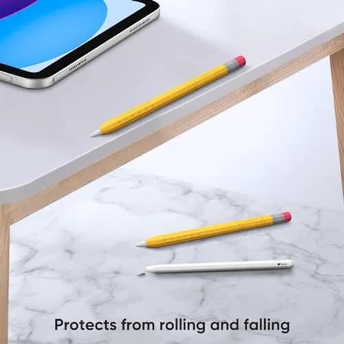 Fintie Soft Silicone Sleeve for Apple Pencil (USB-C), Yellow | Lightweight Pen Protective Cover, Anti-Slip Grip, Ergonomic Design, Writing & Drawing Comfort, Supports Magnetic Attachment thumbnail 7