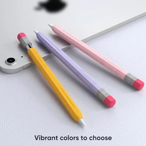 Fintie Soft Silicone Sleeve for Apple Pencil (USB-C), Yellow | Lightweight Pen Protective Cover, Anti-Slip Grip, Ergonomic Design, Writing & Drawing Comfort, Supports Magnetic Attachment thumbnail 8