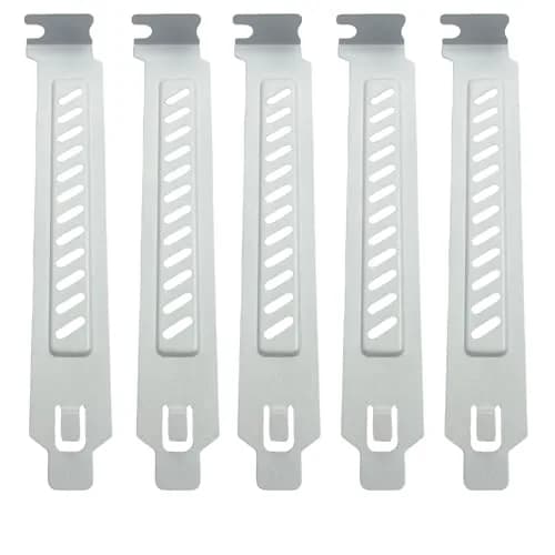 daier White 10PCS PCI Slot Covers with Screws | Dust Filter Bracket Expansion Blanking Plate for Computer Cases thumbnail 1