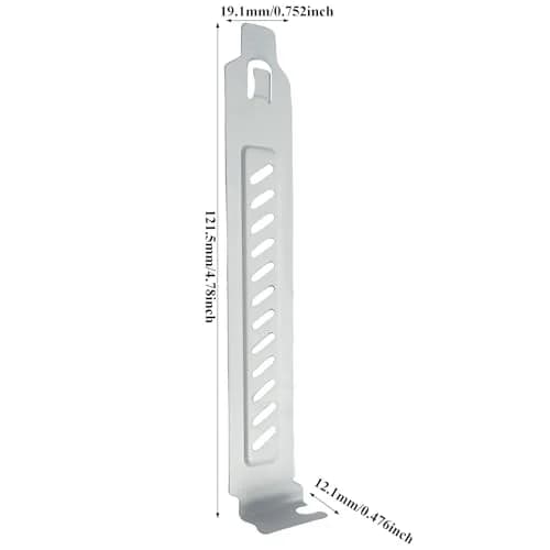 daier White 10PCS PCI Slot Covers with Screws | Dust Filter Bracket Expansion Blanking Plate for Computer Cases thumbnail 3