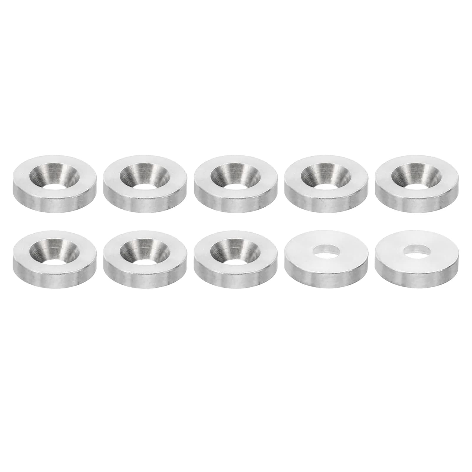 PATIKIL M4 Finish Countersunk Washer, 10pcs 14mm Dia. 3mm Tall | Solid Stainless Steel for Construction - main product image
