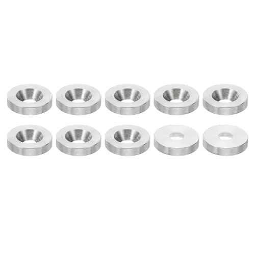 PATIKIL M4 Finish Countersunk Washer, 10pcs 14mm Dia. 3mm Tall | Solid Stainless Steel for Construction thumbnail 1