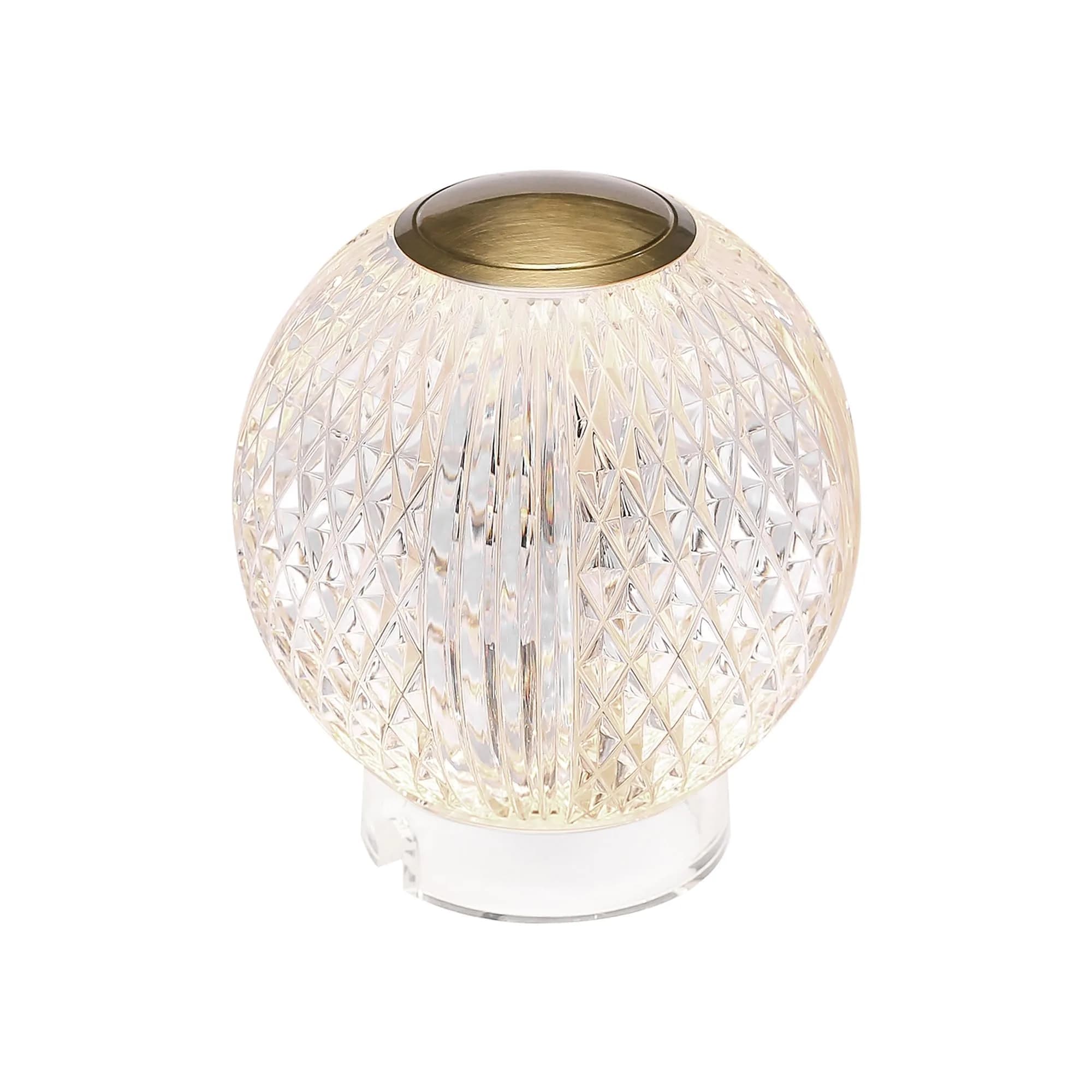 Alora Lighting Kuzco Marni 4in LED Table Lamp Natural Brass | Modern Transitional Design with 2W LED & Touch Dimming - main product image