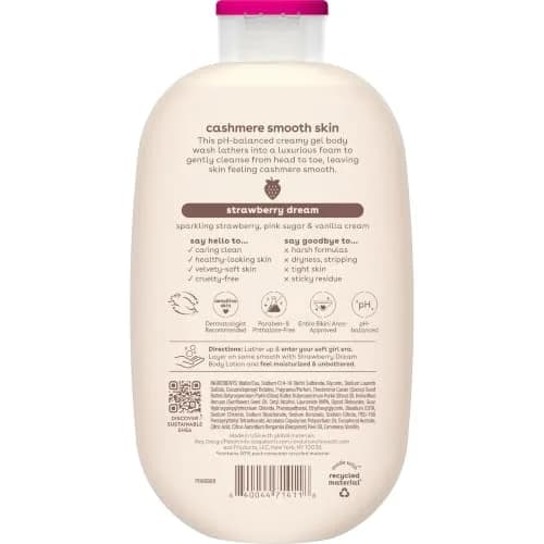 eos Cashmere Body Wash – Strawberry Dreams, Moisturizing Gel Formula 473ml (16 fl oz) | Gentle & Hydrating for Sensitive Skin thumbnail 9