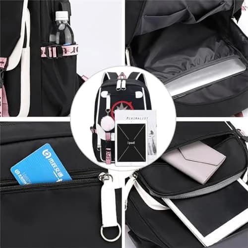eTel Like Stray Kids Backpack Merch, 11.4 x 6.3 x 18.1in | Casual Book Bag with Laptop Compartment thumbnail 2