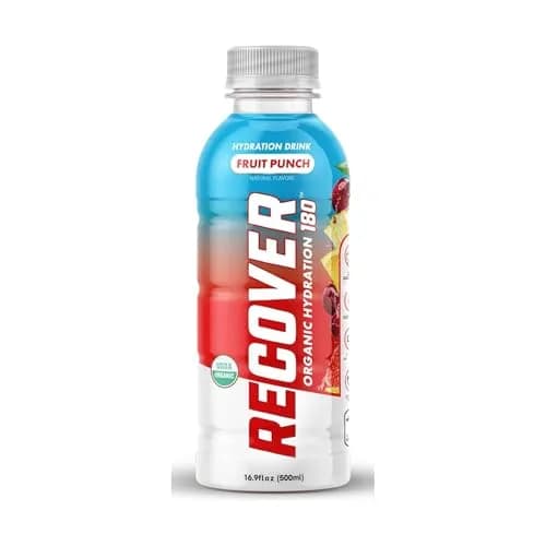 RECOV3R 180 Organic Fruit Punch Hydration Drink 16.9 Fl Oz | Organic Water & Fruit Punch for Indian Consumers thumbnail 1