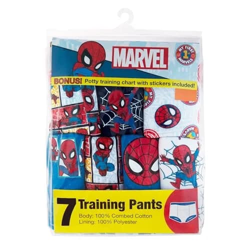 Marvel Superhero Potty Training Pants 3T | Cotton Comfort & Success Chart thumbnail 2