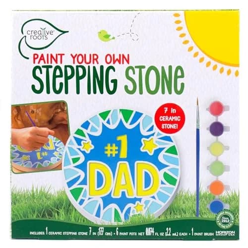 Creative Roots #1 Dad Stepping Stone Paint Kit | USA Imported Craft for Kids Ages 8-12 - main product image