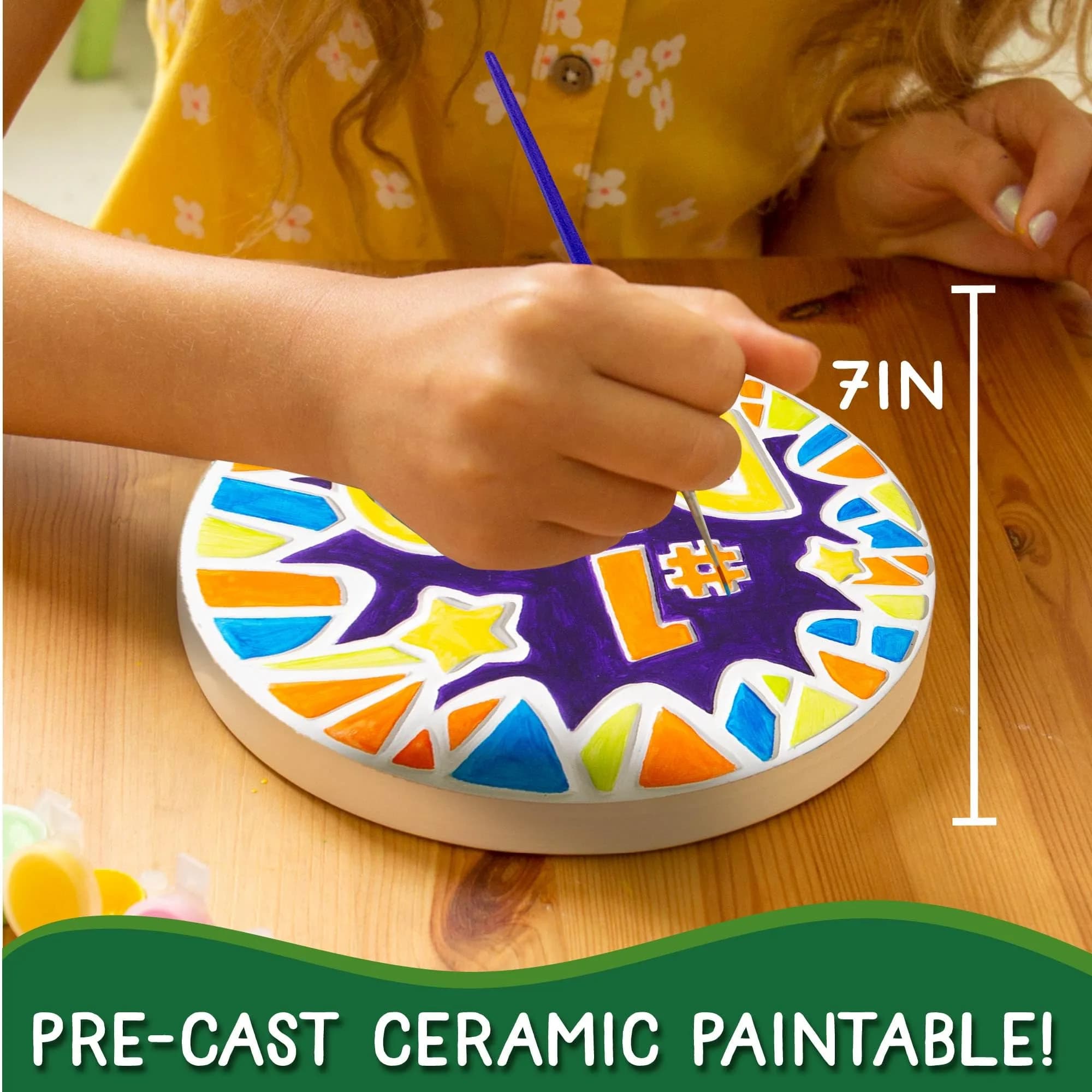 Creative Roots #1 Dad Stepping Stone Paint Kit | USA Imported Craft for Kids Ages 8-12 - view 6