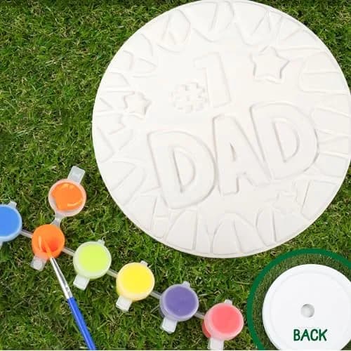 Creative Roots #1 Dad Stepping Stone Paint Kit | USA Imported Craft for Kids Ages 8-12 - view 7