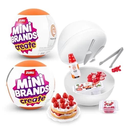 Mini Brands Master Chef Series 1 (2 Pack) | 11 Realistic Dishes, DIY Resin Play, UV Speed Set thumbnail 1