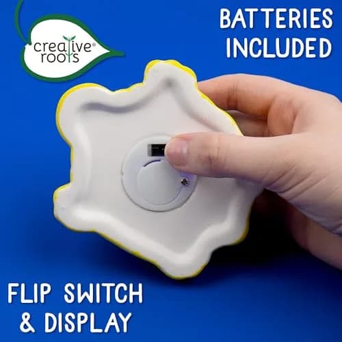 Creative Roots Mini Light Up Turtle Stepping Stone Craft Kit 11.4 cm (3.9 in.) | Color-Changing LED & Acrylic Paints thumbnail 6