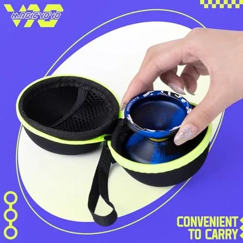 MAGICYOYO V10 Finger Spin Yoyo Black Blue | Responsive & Unresponsive Dual Purpose Metal Yoyo thumbnail 8