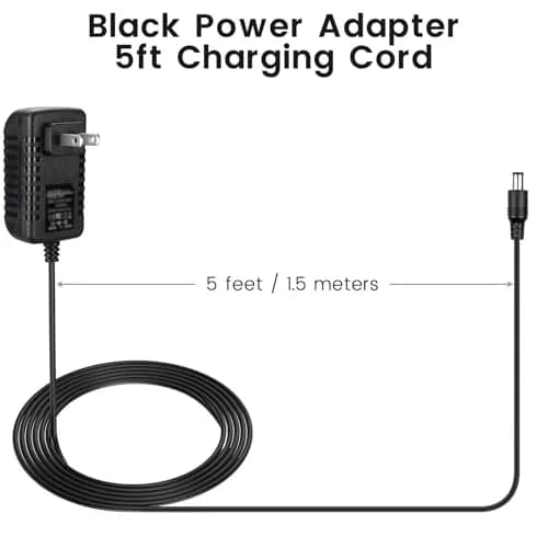 weishan 30W Power Cord Adapter for Echo Show 8 3rd, Show 10, 15, 21 & Echo 4th Gen | 1.5m Black, 18V, 30W thumbnail 6