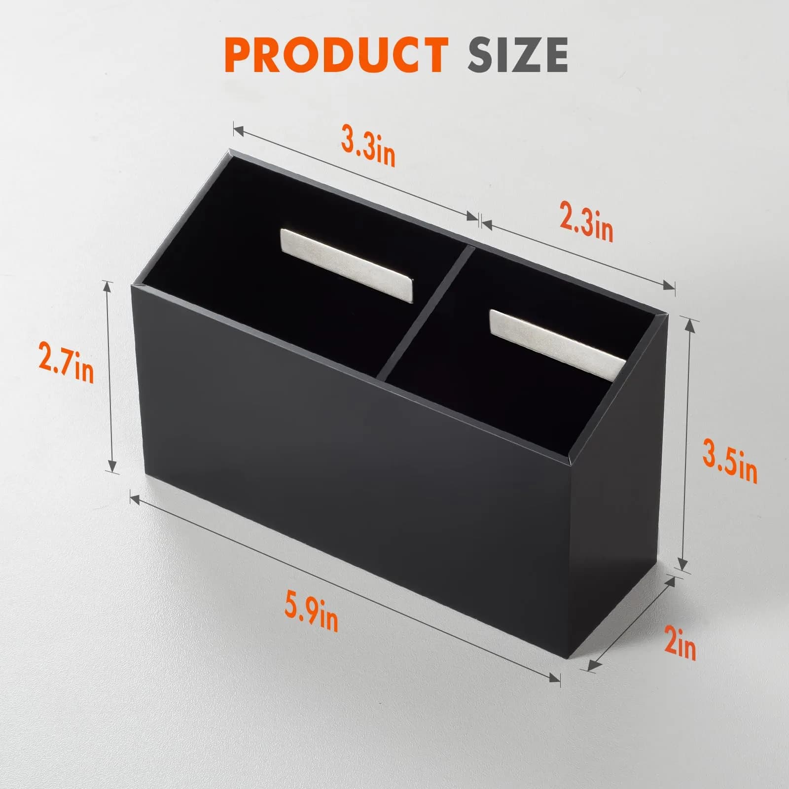 BEYGORM Magnetic Dry Erase Marker Holder with Non-Slip Pad, 15.9cm x 9cm x 5.1cm (6.26" x 3.54" x 2") | Organizes Whiteboards & Fridges - view 7