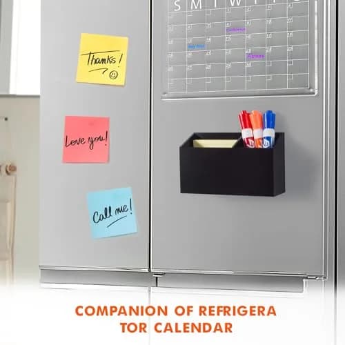 BEYGORM Magnetic Dry Erase Marker Holder with Non-Slip Pad, 15.9cm x 9cm x 5.1cm (6.26" x 3.54" x 2") | Organizes Whiteboards & Fridges thumbnail 3
